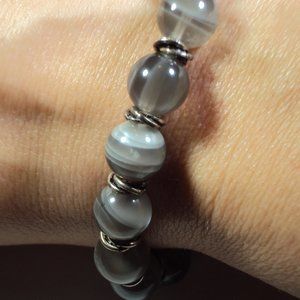 Gray Moonstone & Sterling Silver Reiki Infused